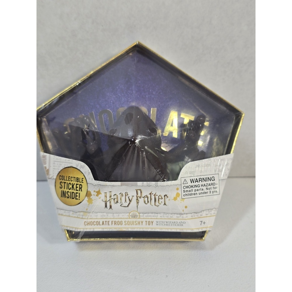 SEALED Harry Potter Chocolate Frog Squishy Toy With Stickers NOBLE COLLECTION
